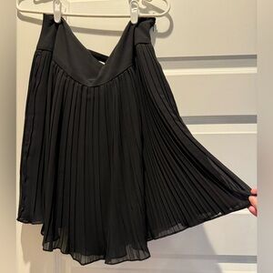 Loft Pleated Black Skirt
